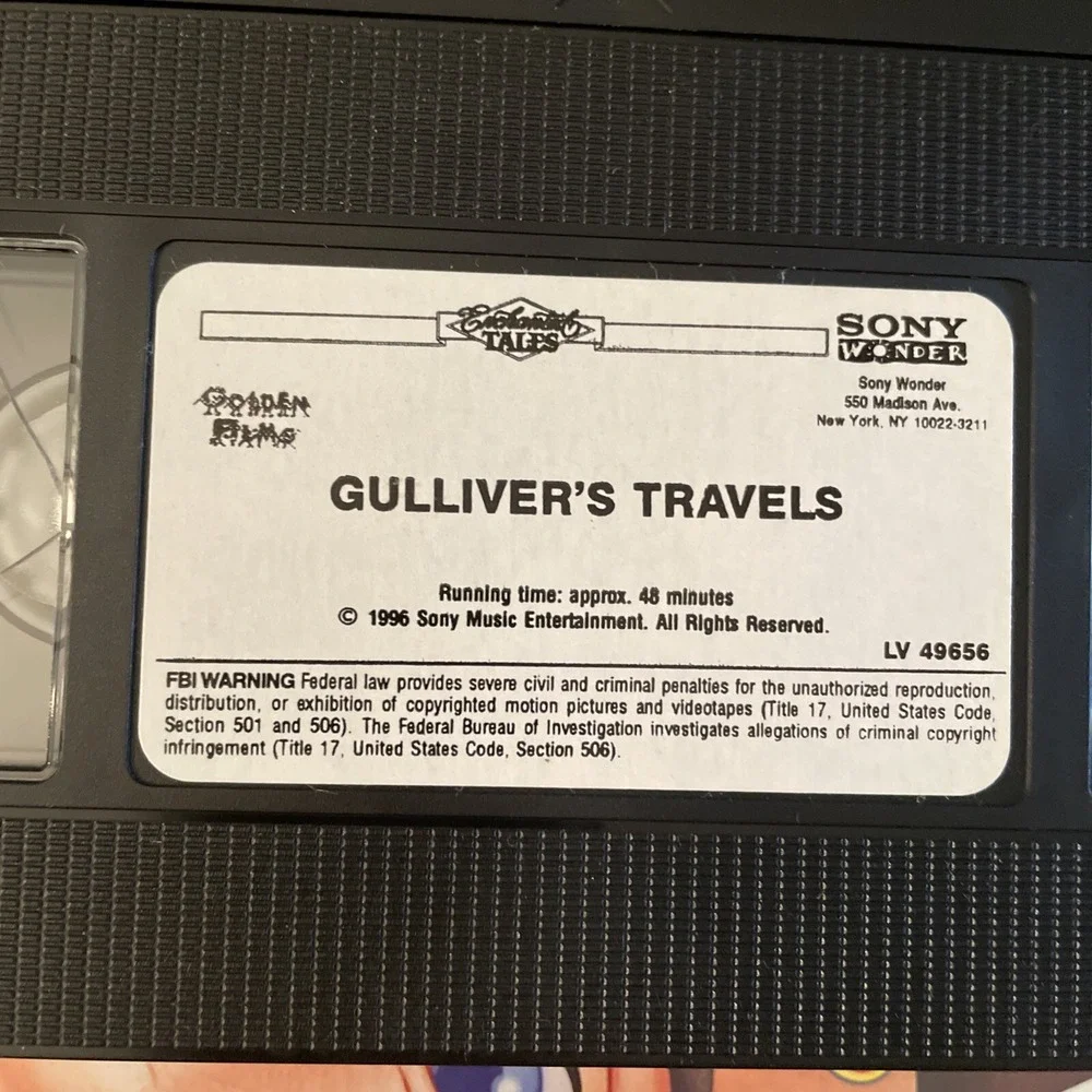 Enchanted Tales - Gulliver's Travels  VHS Sony Wonder